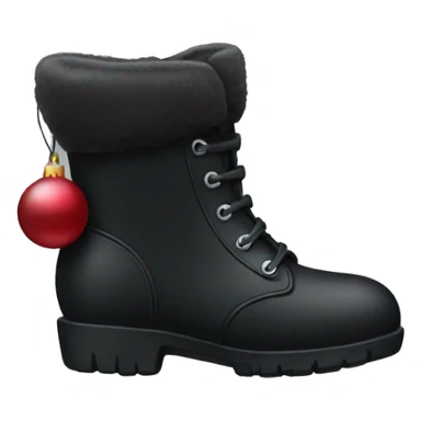 Black Christmas boot sticker