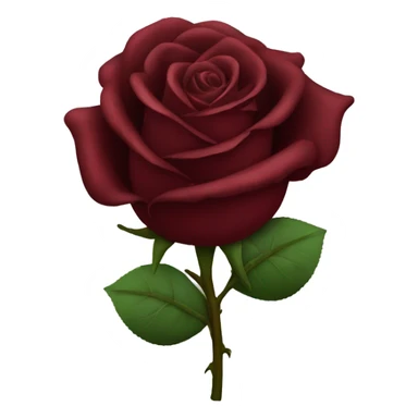 Dark red rose sticker