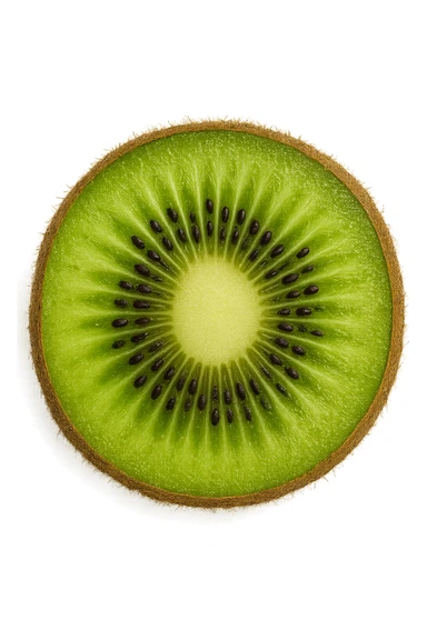 kiwi visto dall'alto, iperrealistiche 4k sticker