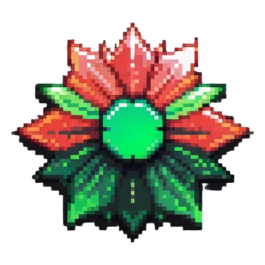 Star-shaped members badge with green to red gradient rays emanating from center sticker