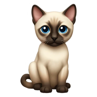 siamese kitten sticker