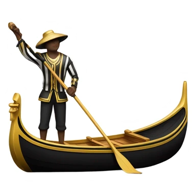 Venice boat gondola sticker