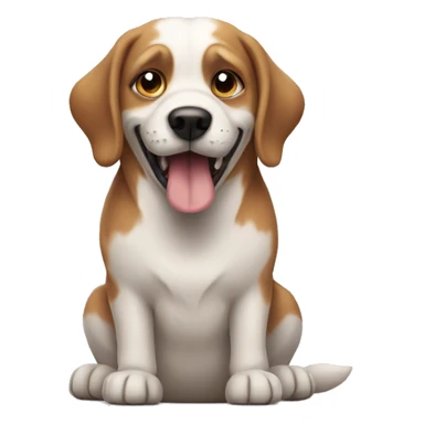 Dog saying no maam sticker