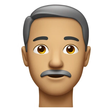 A face closed eyes and biting his lips  sticker