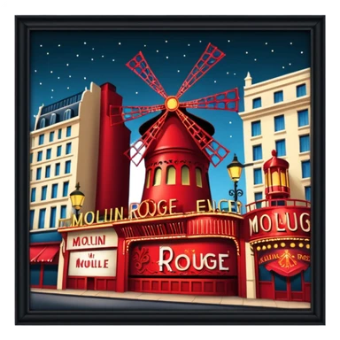 Moulin sticker