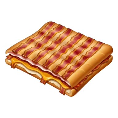 A bacon strip sticker