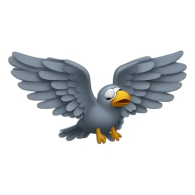 un pneu avec des ailes qui dit je m'en vais sticker