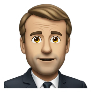 Emanuel macron qui fume sticker