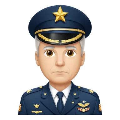 USA military general realistic sticker