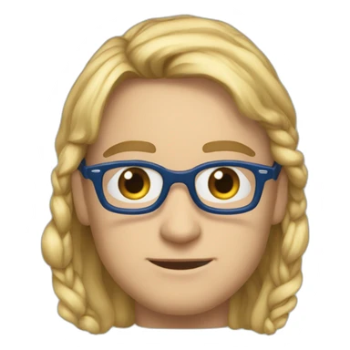 Tobey mcguire lunette et yeux bleu sticker