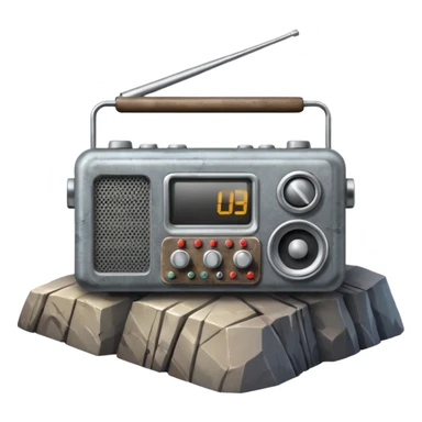 radio sopra una montagna sticker