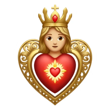 sacred heart sticker
