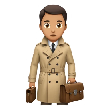 Spy with single briefcase sticker