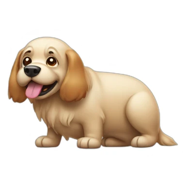 a dog pooping sticker