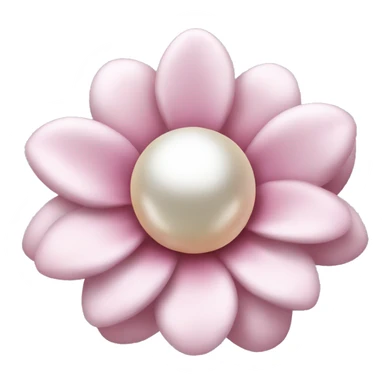 Pearl light pink flower sticker