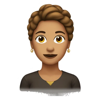 Mujer PELO CASTAÑO CON EL BRAZO EN ALTO sticker