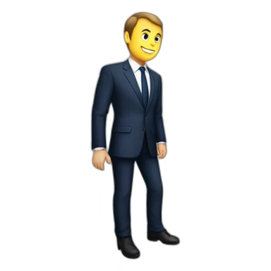 Macron sur les toilettes  sticker