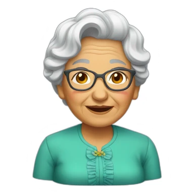 Abuela alegre sticker