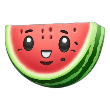 Happy Watermelon filled with cream sticker