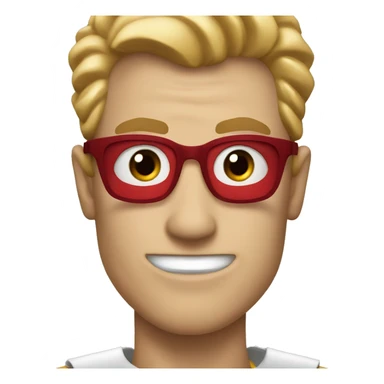 super homelander from "the boys" series with red eyes  sticker