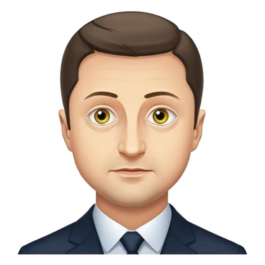 Photorealistic Vladimir Zelensky sticker