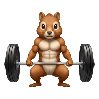 Squirrel dead lift sticker