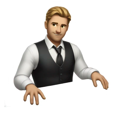 casino dealer sticker