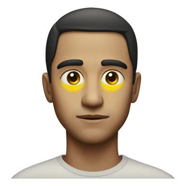 Yellow circle emoji Stare  sticker