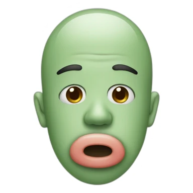 Mucus filled nose sticker