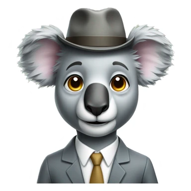 smart thin math koala man sticker