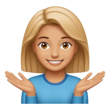 Emily gave with you he put and hands on both sides  sticker