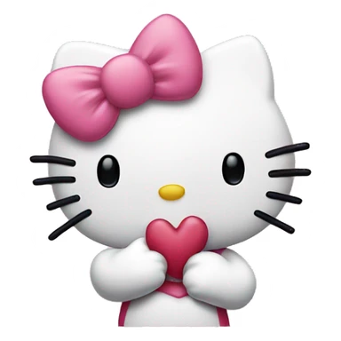 hello kitty blowing kisses sticker