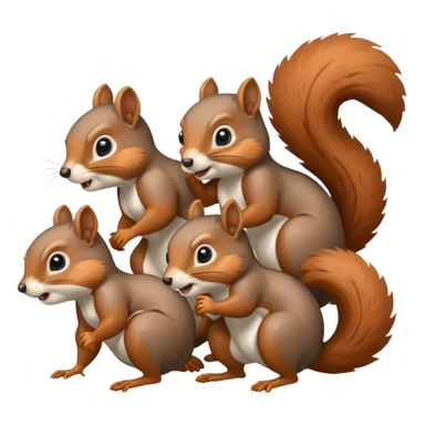 Squirrel Fighters sticker