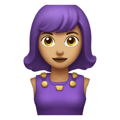 simbolo de defensa a la mujer con tonalidades de color morado  sticker