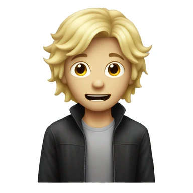 blond boy halloween spooky horror sticker