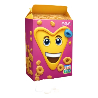 cereal box, game object sticker