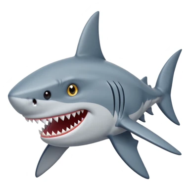 Shark with stars in the eyes  sticker