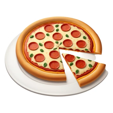 circle pizza sticker