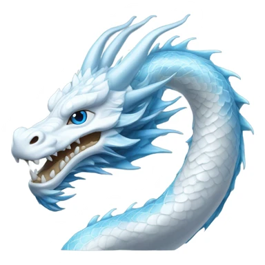 Haku the white and blue Asian Dragon from Spirited Away sticker