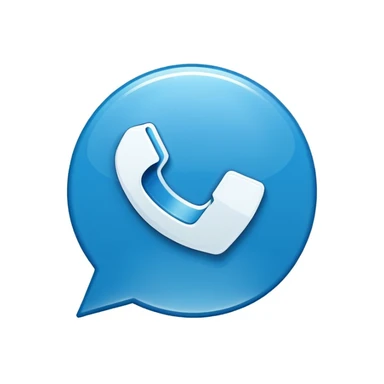 Der blaue WhatsApp Haken sticker