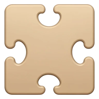 🧩🧩🧩 single-puzzle-piece-in-a-beige-color,-representing-a-flexible-or-undefined-category sticker