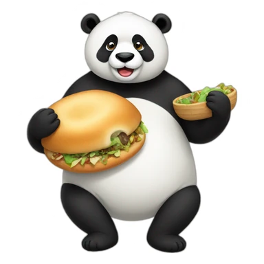 Puchka eating panda sticker