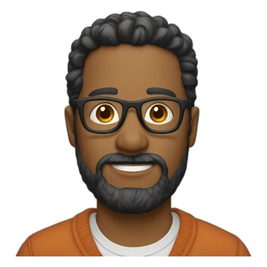 Glasses and semi Boulevard man sticker