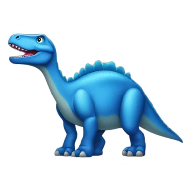 blue dinosaur sticker