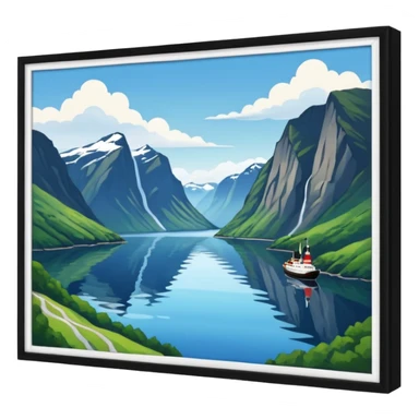 Norwegian fjords  sticker