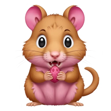 a Rabid Gerbil begging for food sticker