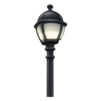 Turned off gaz streetlight sticker