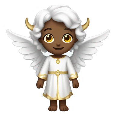 cute angel with horns sticker