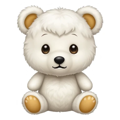 Oso de peluche blanco cute sticker