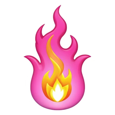 Full Pink flame  sticker